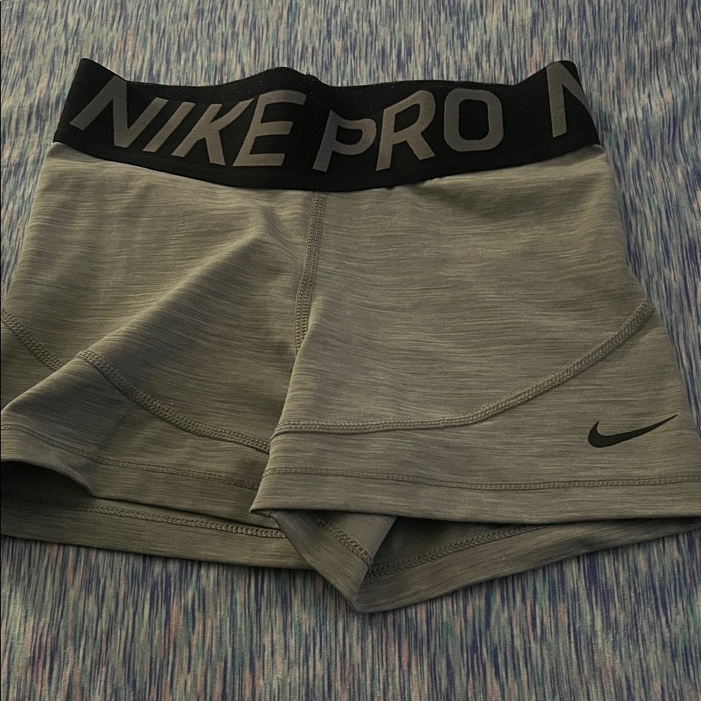 Nike Women's Athletic Gray Pro Shorts